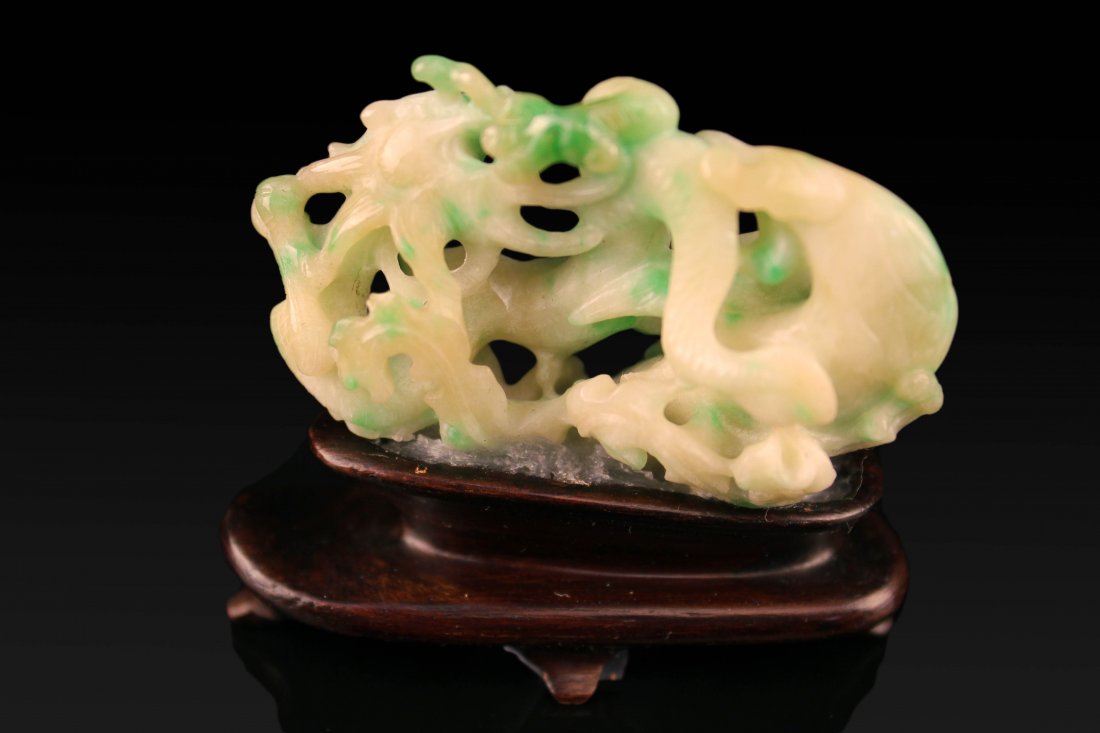 CHINESE CARVED JADEITE,REPUBLIC PERIOD: Guarantee Grade A jadeite or refund&#