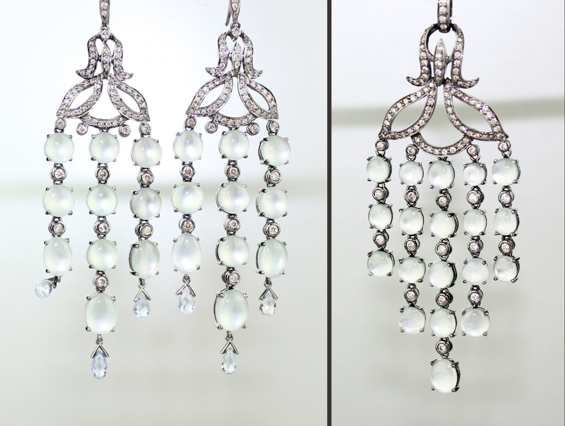 CHINESE TRANSLUCENT JADEITE EARRINGS AND PENDANT SET: "Guarantee Grade A jadeite or refun
