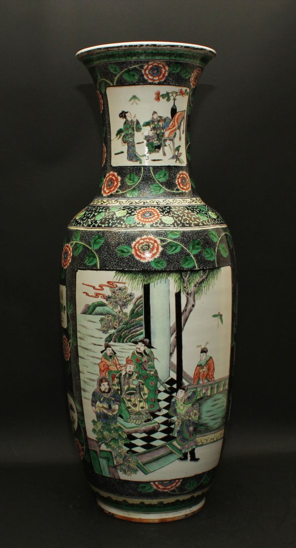 19TH C., A REAL LARGE CHINESE  PAINTING PORCELAIN VASE, (1 of 9)