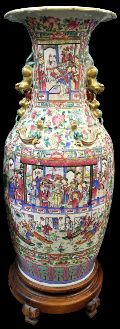 19TH C.A RARE&LARGE CHINESE FAMILLE ROSE PORCELAIN VASE (1 of 10)