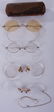 Antique Eyeglasses Collection with One Case