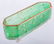 Daum Nancy Green Glass Dish w/ Gilt Trim