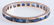 Gold & Blue Stone Eternity Band - 2