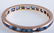 Gold & Blue Stone Eternity Band - 4