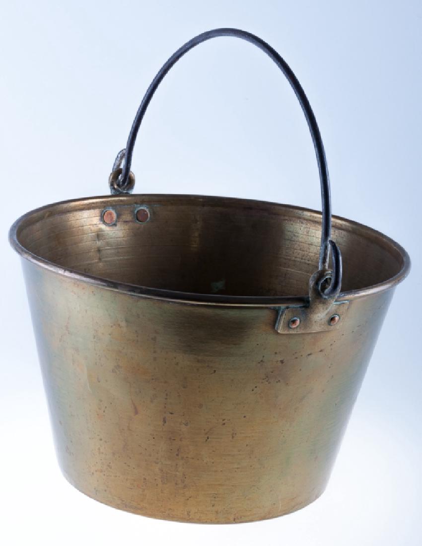 H.W. Hayden Brass Bucket Circa Late 1800s
