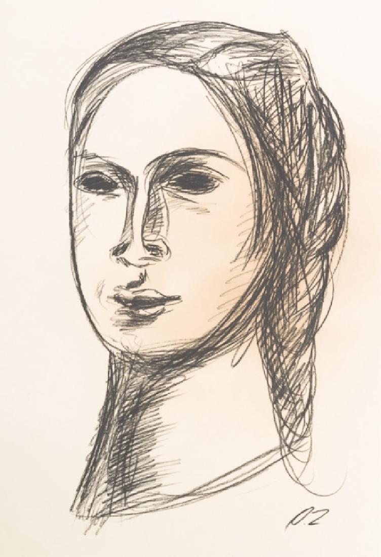 Jose Clemente Orozco Portrait Drawing: Jose Clemente Orozco (Mexico, 1883 - 1949) portrait drawing, signed to the lower right and measuring approximately 24" in height with width of 18". No authentication paperwork accompanies this piece, 