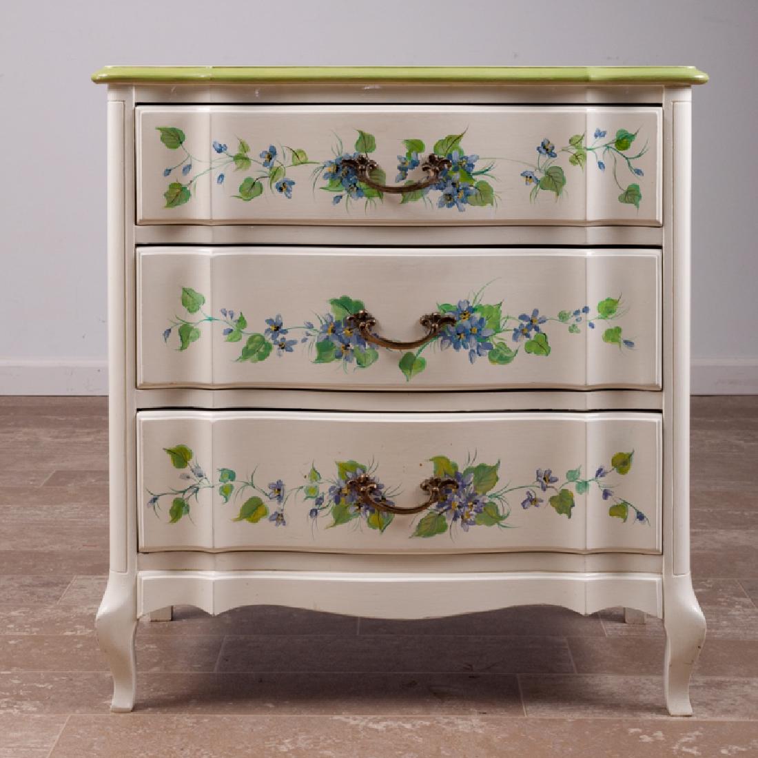 French Provincial Style Three-Drawer End Table (1 of 7)