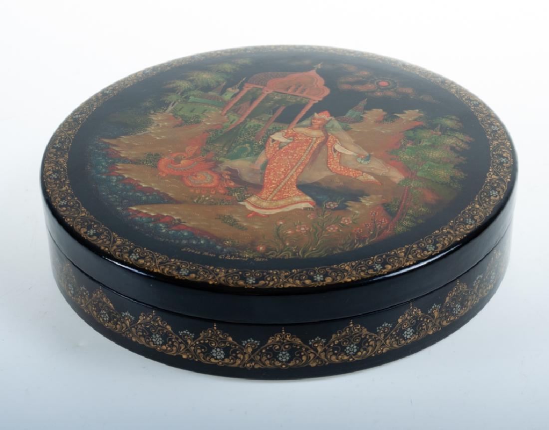 Palekh Russian Lacquer Box (1 of 8)