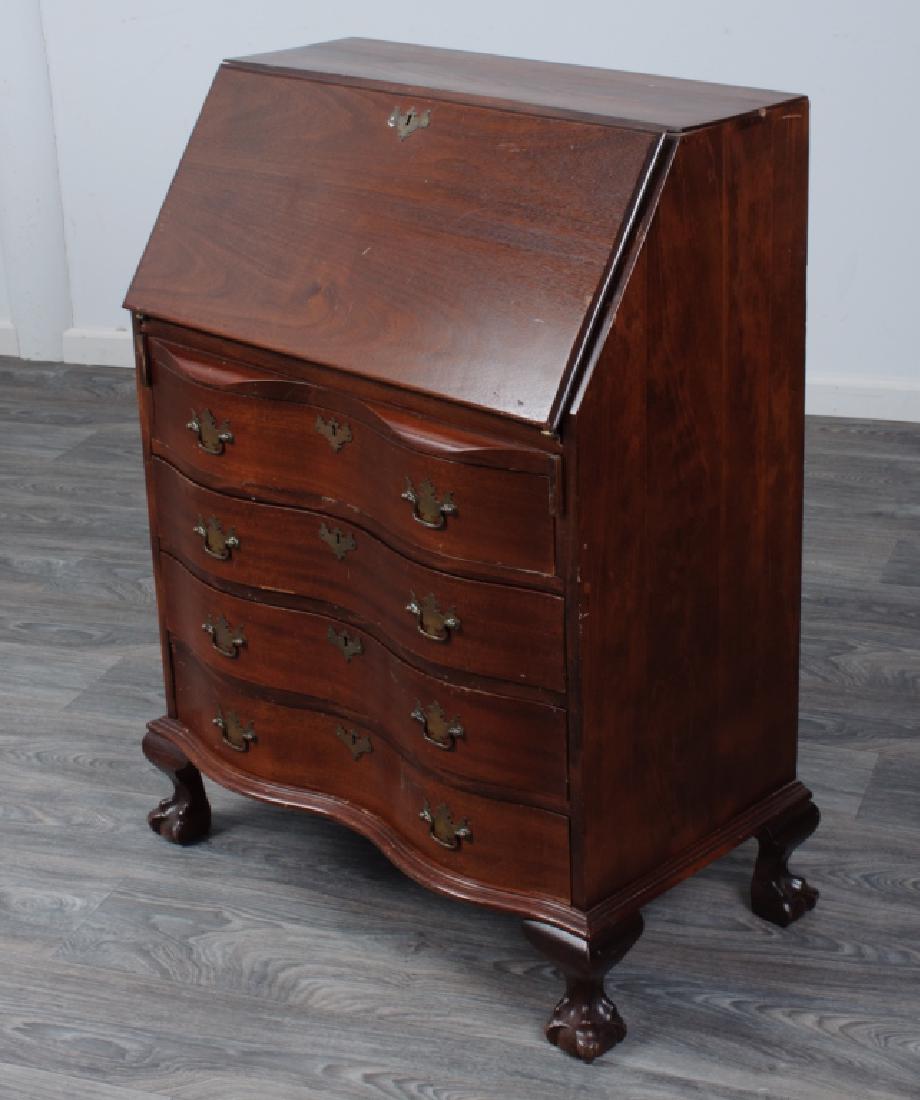 Slant Front Desk, 20th C, Mahogany Finish