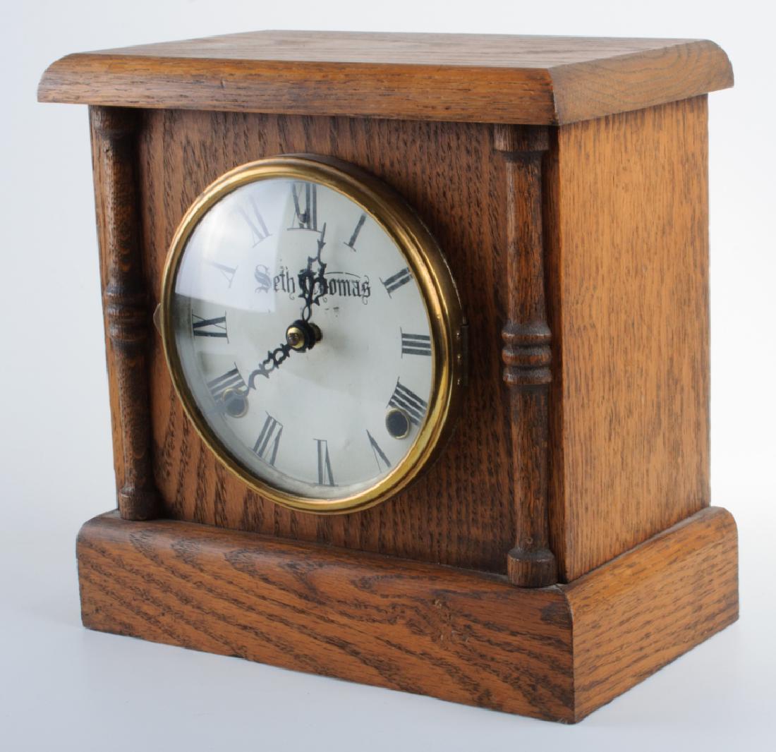 Seth Thomas Oak Table Clock