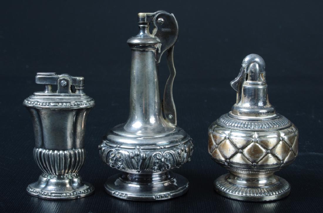 Ronson Silver Plated Table Lighters