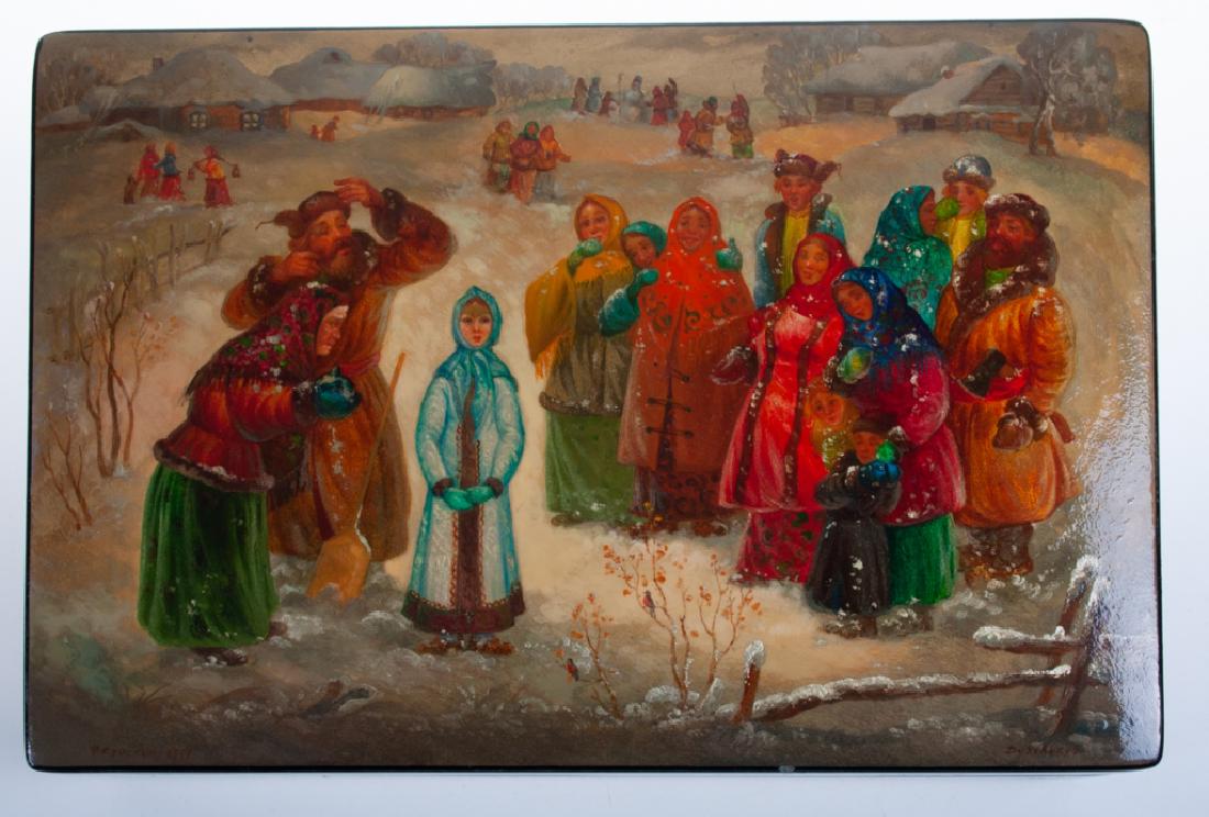 Fedoskino Russian Lacquer Box (1 of 9)