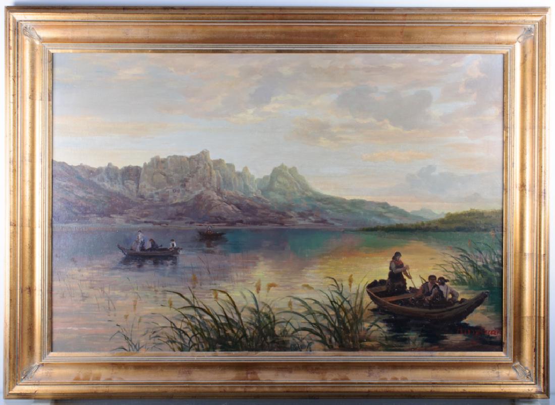 Hany Creamer(?) Oil on Canvas Landscape (1 of 6)