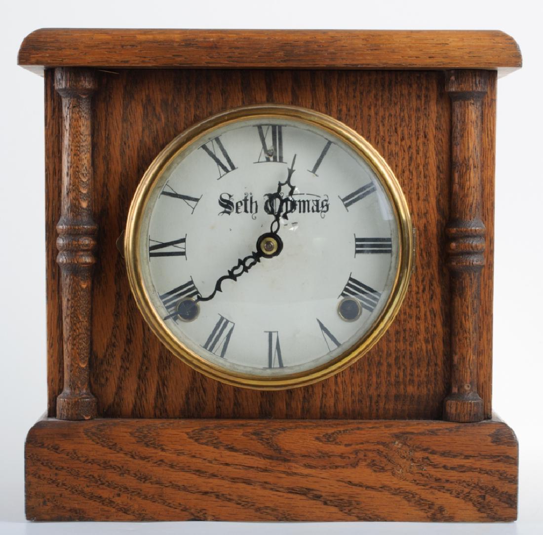 Seth Thomas Oak Table Clock