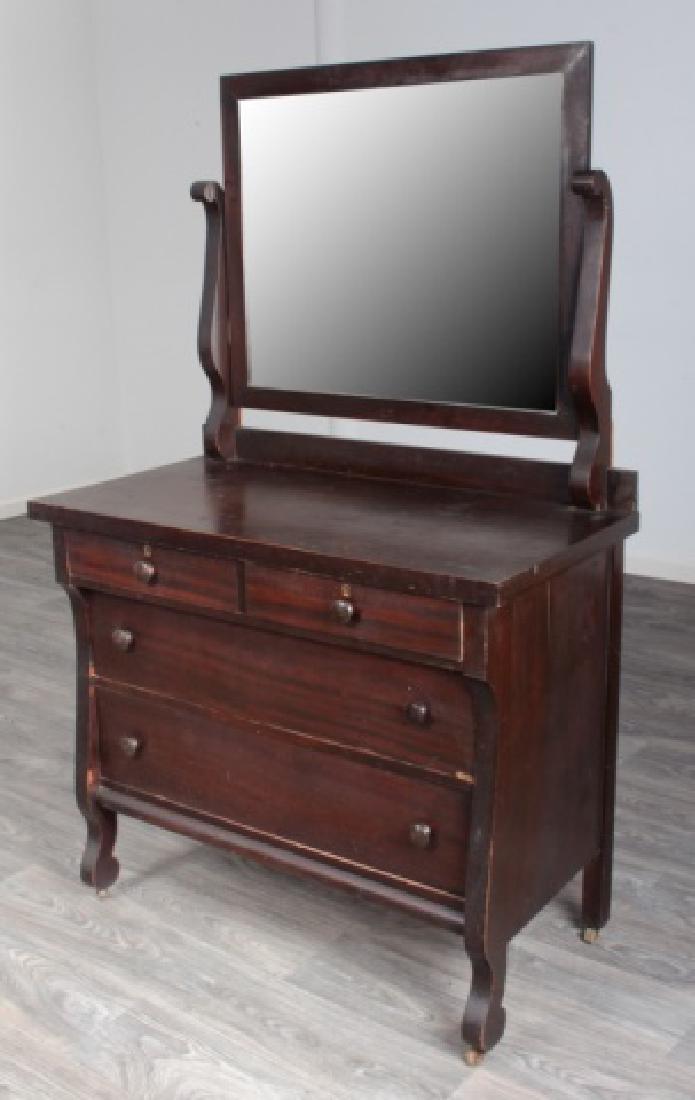 Kernersville Furniture Mahogany Dresser w/ Mirror