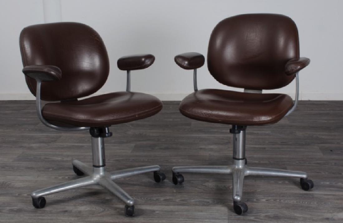 ADCO Leather Office Chairs Pair (1 of 12)