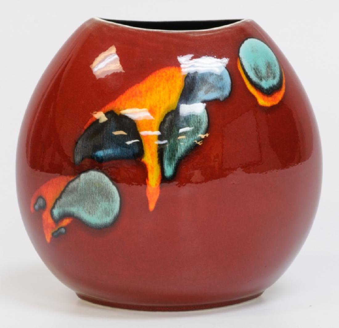 Poole Pottery England "Volcano" Purse Vase Oct 20, 2018 Bremo
