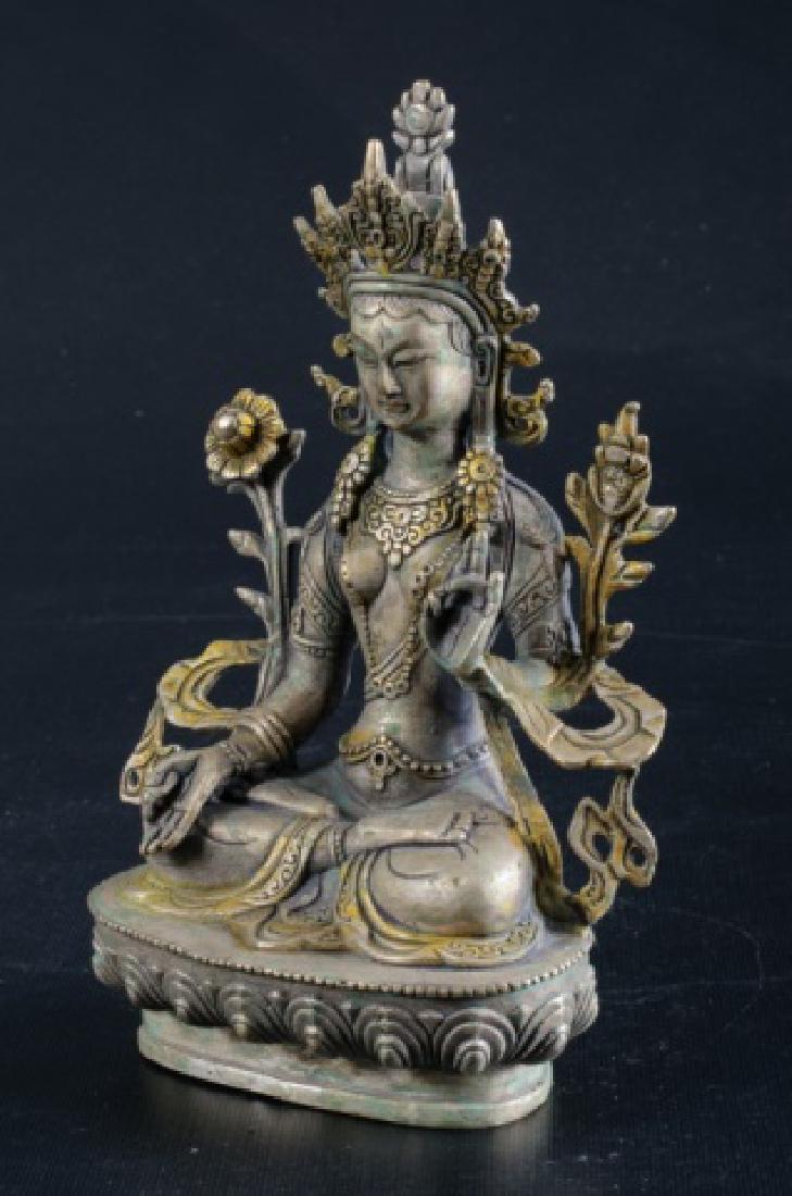 Buddhist Diety Cast Brass Figure (1 of 6)