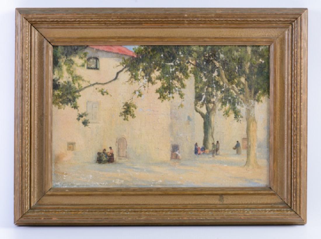 William James Houliston, Jr. Town Scene Oil (1 of 5)