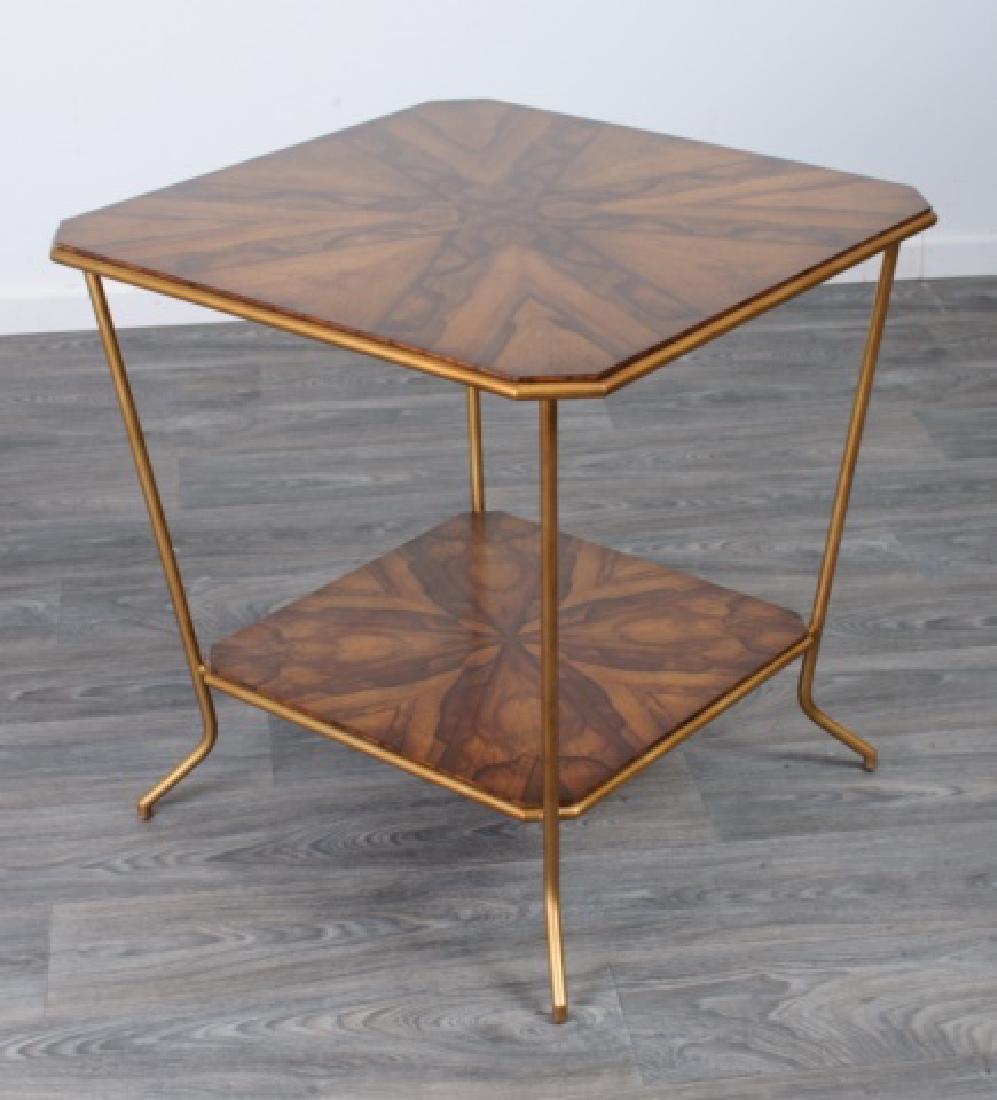 Jonathan Charles Argentinean Walnut Side Table (1 of 6)