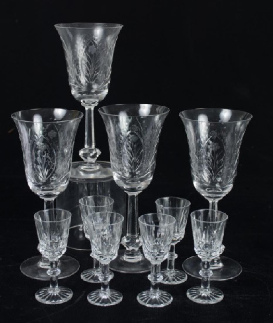 Cut Glass Stemware Group