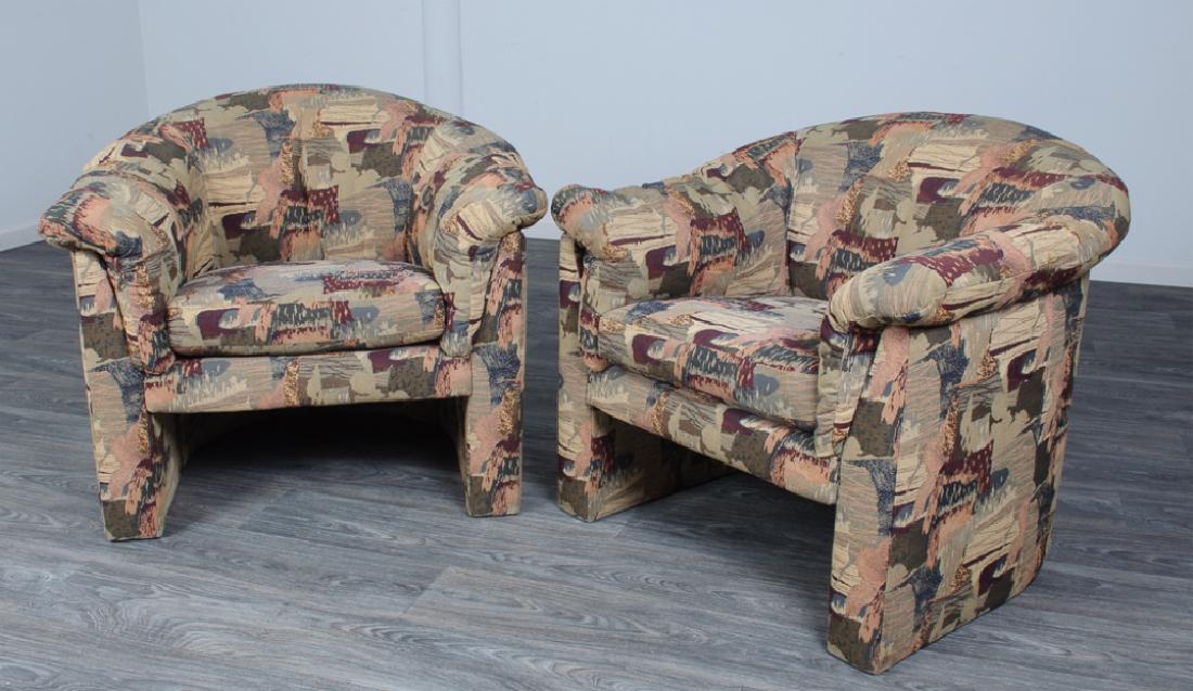 Jaymar Furniture Barrel Back Chairs Pair (1 of 10)