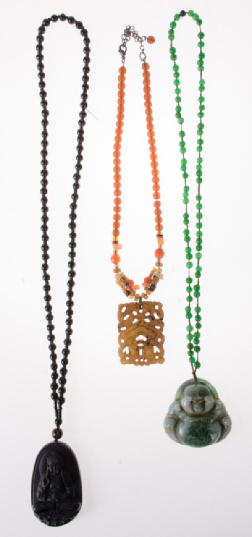 Asian Carved Stone Pendants (1 of 3)