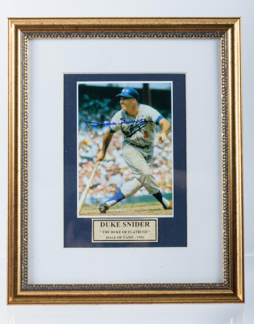 Duke Snider Autographed Photo, Framed (1 of 4)