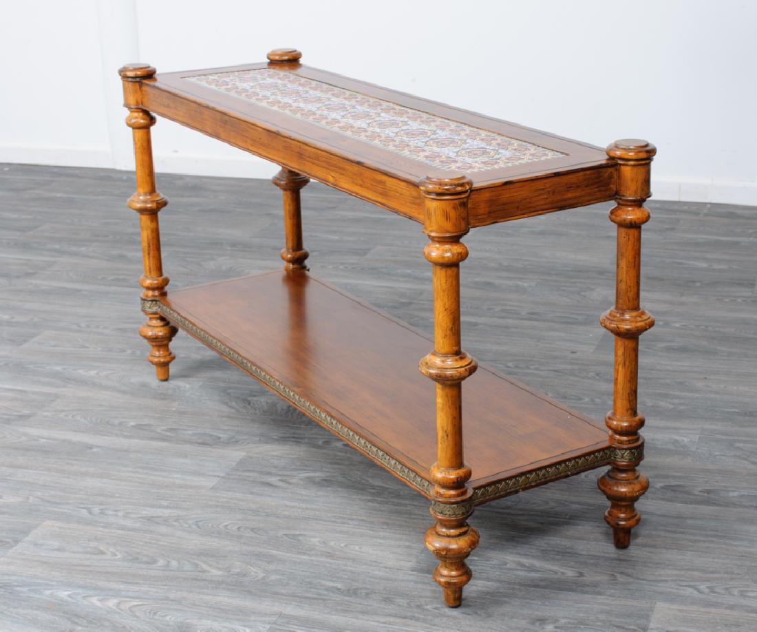 Tile Top Console Table