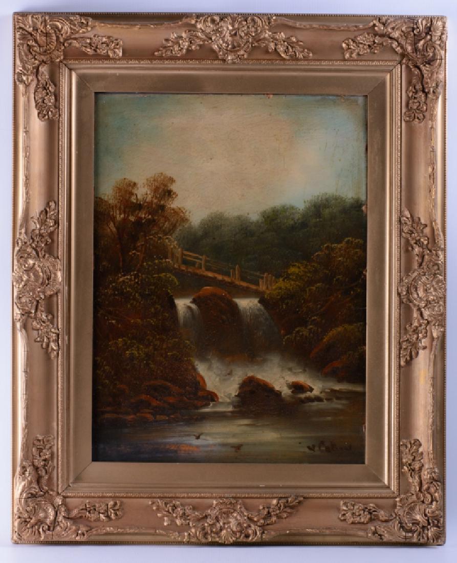 W. Collins Oil on Canvas Landscape (1 of 7)