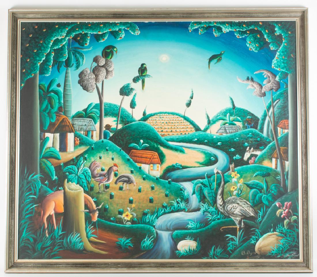 Bourmond Byron Oil on Masonite Landscape (1 of 7)