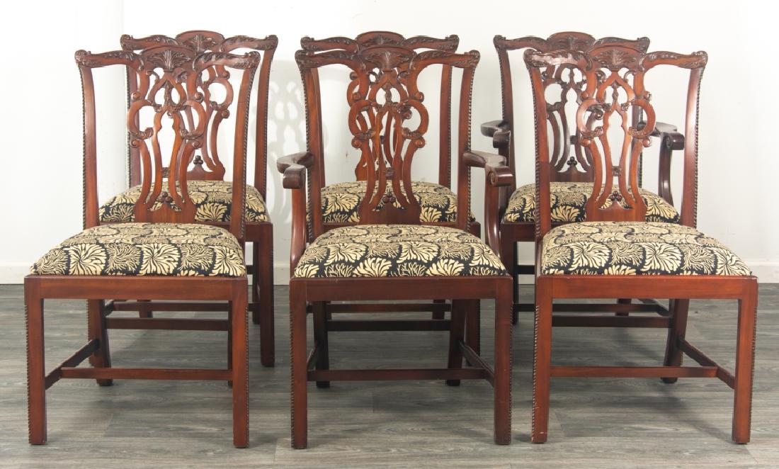Maitland-Smith Chippendale Style Dining Chairs (1 of 18)