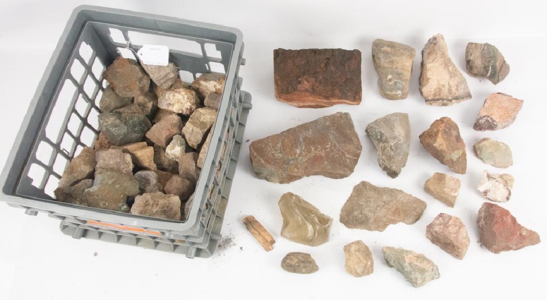 Geological Specimens: Geological collection of Edgar Raymond Martin (1900-1996), who was a largely self-taught rock collector and lapidarist. The rocks are from various parts of California and other Western states and from