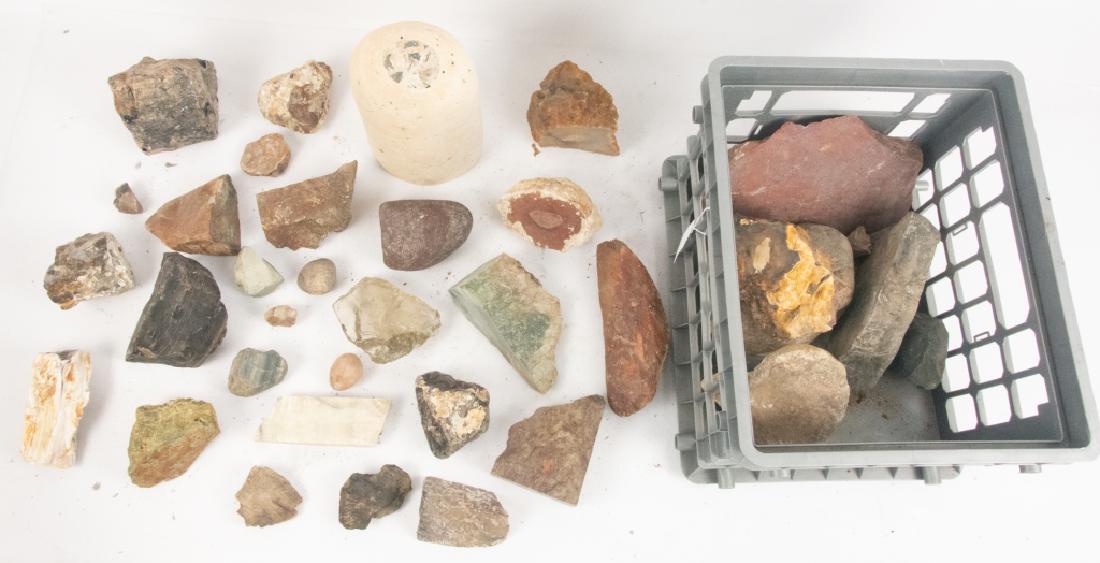 Geological Specimens: Geological collection of Edgar Raymond Martin (1900-1996), who was a largely self-taught rock collector and lapidarist. The rocks are from various parts of California and other Western states and from