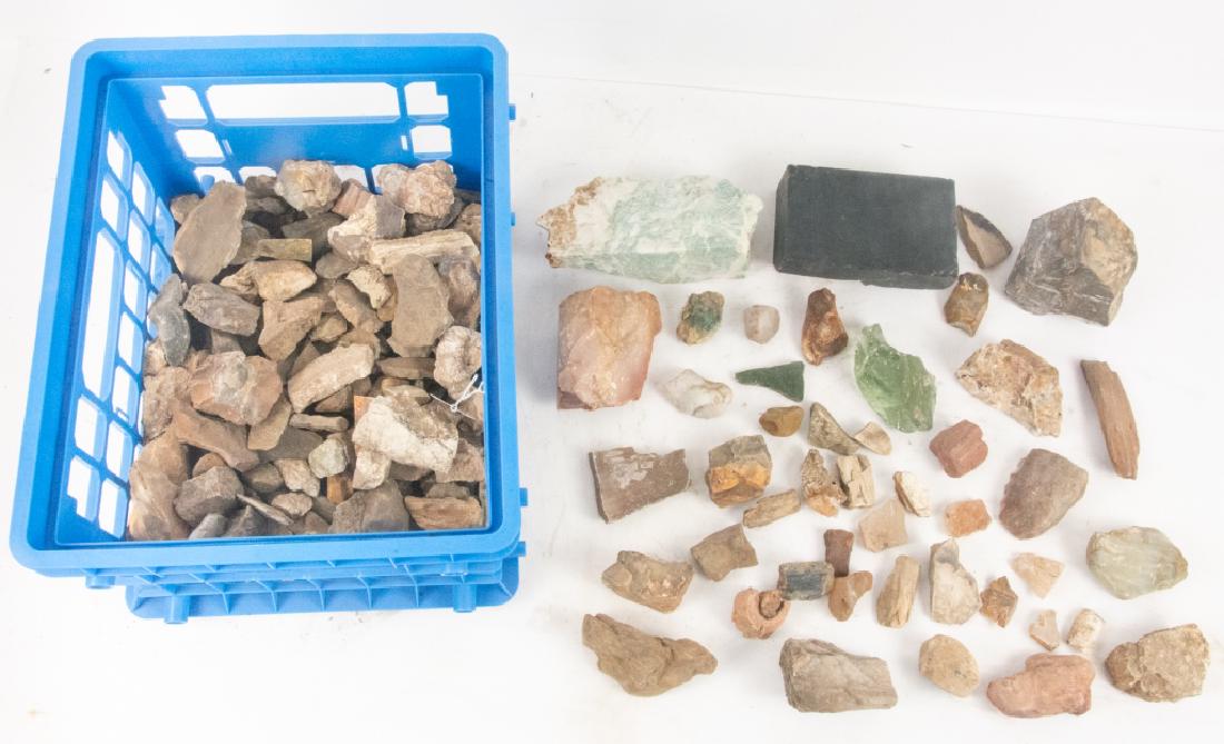 Geological Specimens: Geological collection of Edgar Raymond Martin (1900-1996), who was a largely self-taught rock collector and lapidarist. The rocks are from various parts of California and other Western states and from