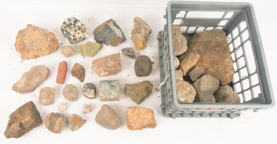 Geological Specimens: Geological collection of Edgar Raymond Martin (1900-1996), who was a largely self-taught rock collector and lapidarist. The rocks are from various parts of California and other Western states and from