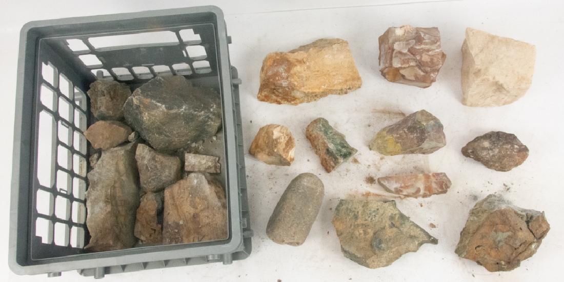 Geological Specimens: Geological collection of Edgar Raymond Martin (1900-1996), who was a largely self-taught rock collector and lapidarist. The rocks are from various parts of California and other Western states and from