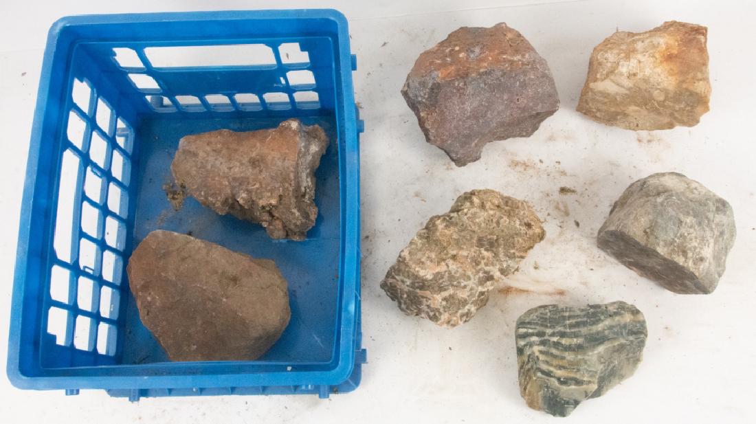 Geological Specimens: Geological collection of Edgar Raymond Martin (1900-1996), who was a largely self-taught rock collector and lapidarist. The rocks are from various parts of California and other Western states and from