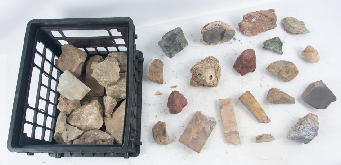 Geological Specimens: Geological collection of Edgar Raymond Martin (1900-1996), who was a largely self-taught rock collector and lapidarist. The rocks are from various parts of California and other Western states and from