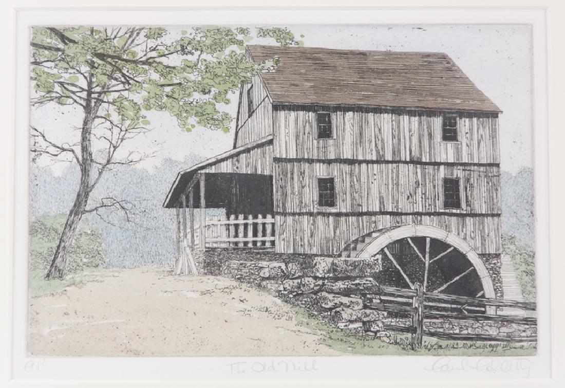 Carol Collette Etching The Old Mill (1 of 6)