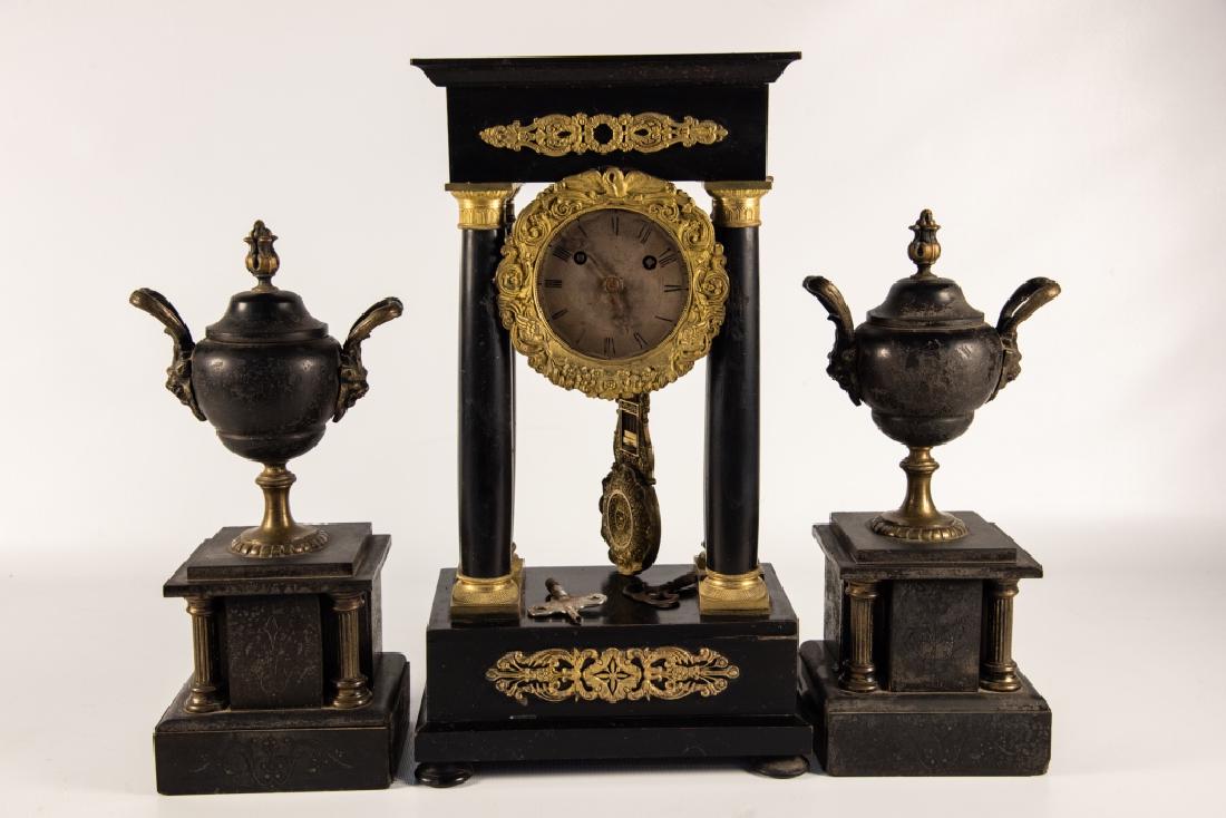 French Empire Pillar Clock (1 of 14)