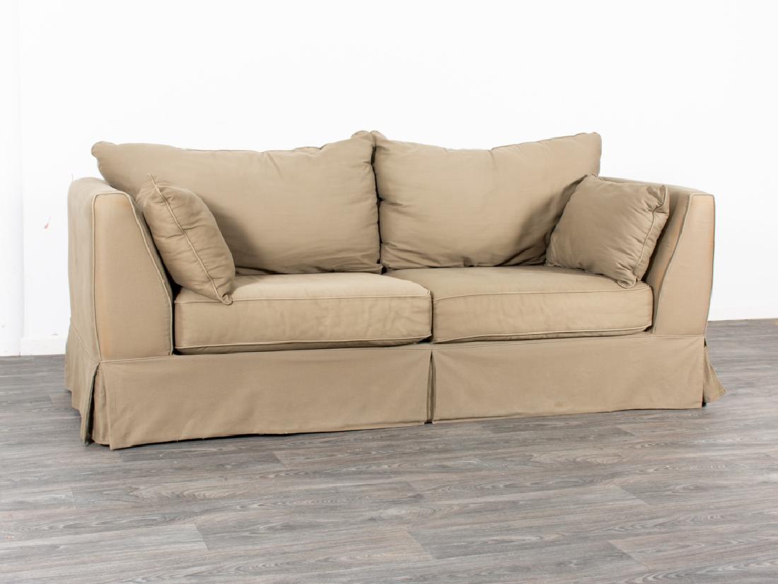 Upholstered Two Cushion Sofa (1 of 9)