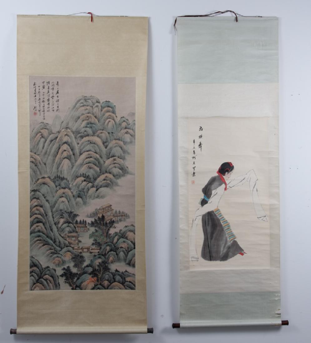 Two Asian Scroll Paintings (1 of 13)