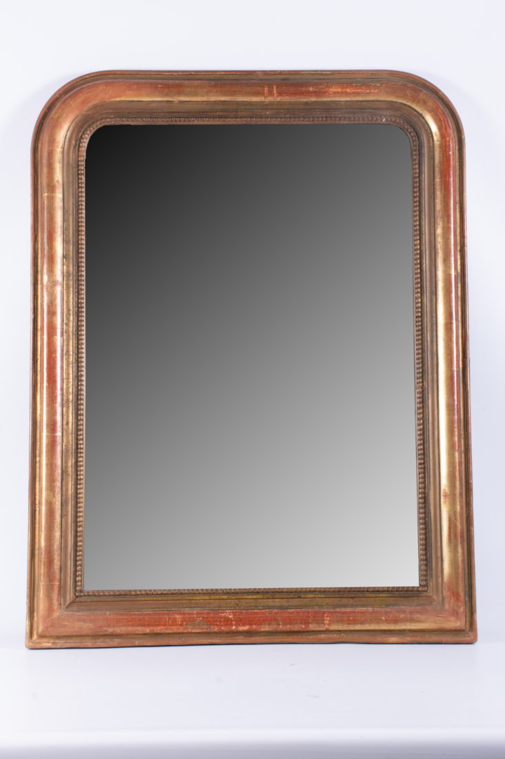 Gilt & Red Framed Mirror (1 of 6)