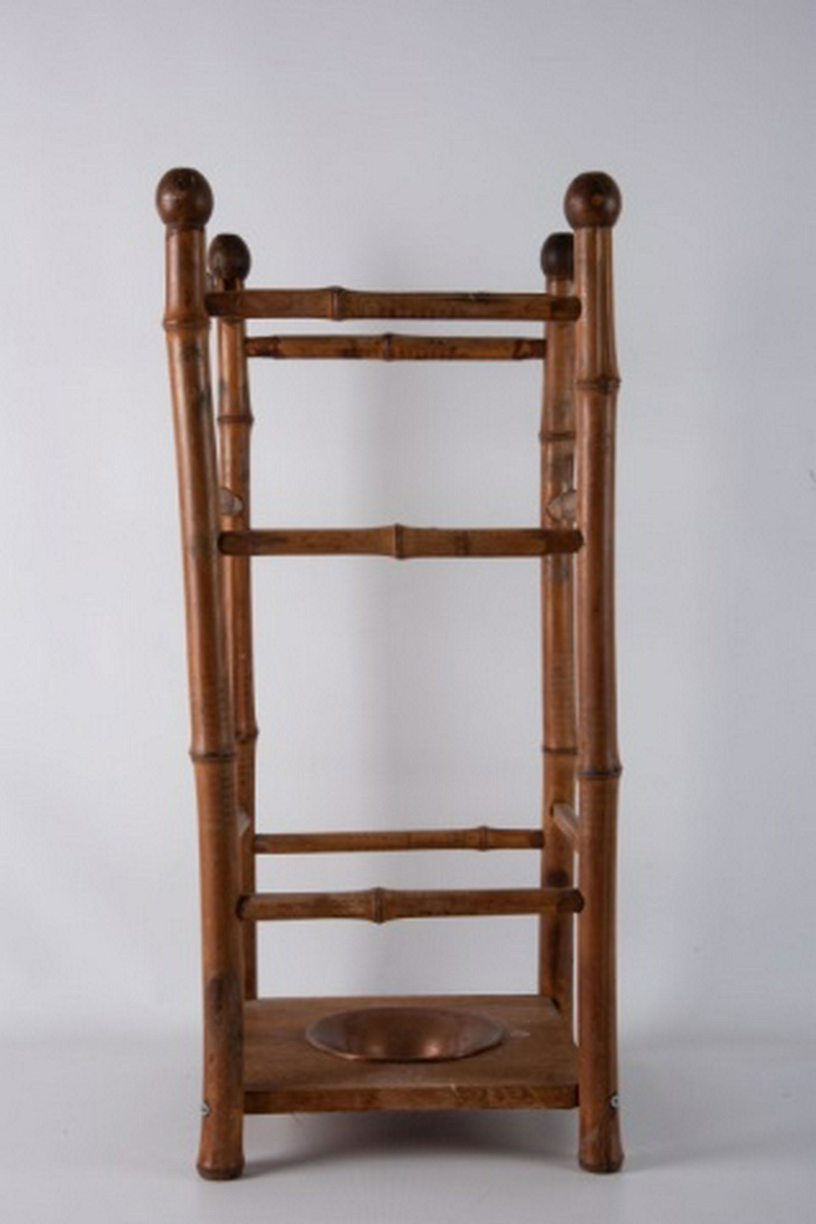 Bamboo Stick & Ball Umbrella Stand (1 of 4)