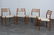 Four Mid Century Danish Teak Dining Chairs