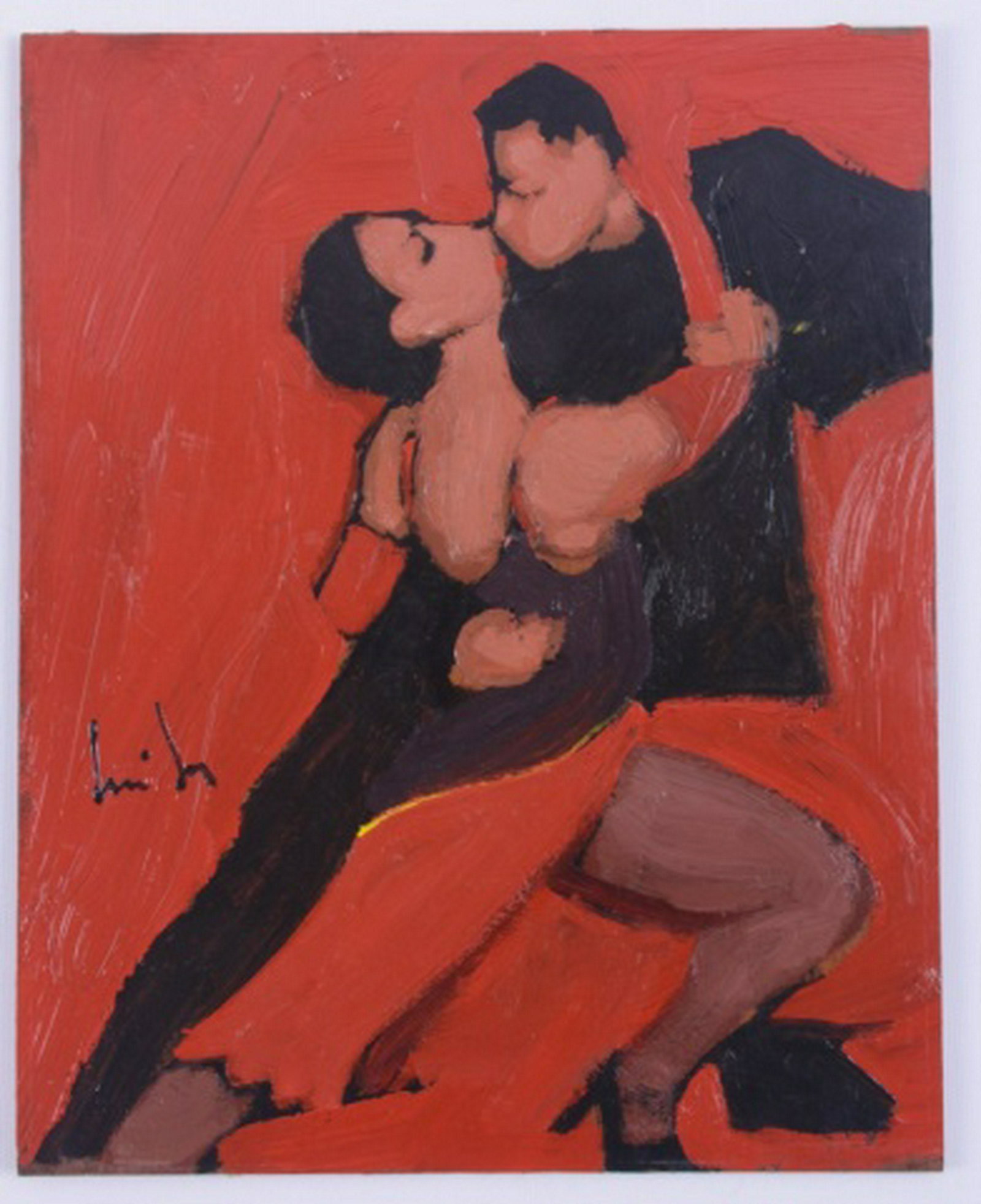 Modern Dancers Oil on Masonite (1 of 3)