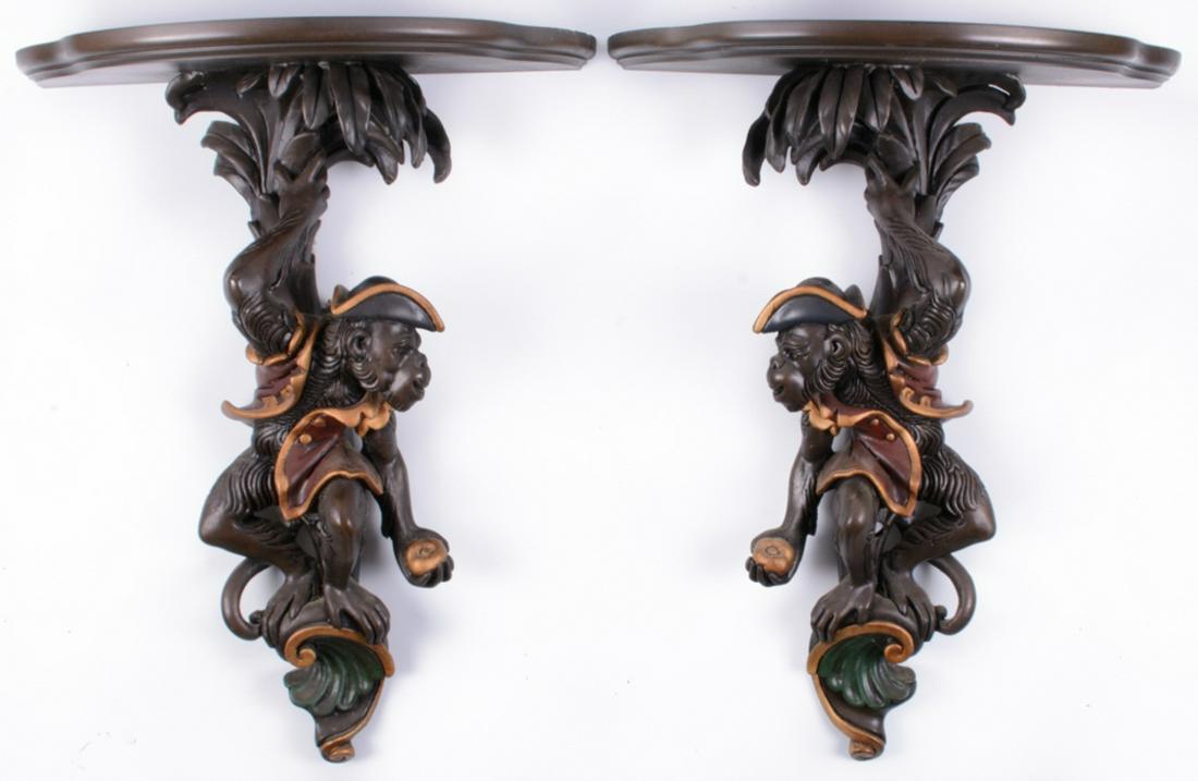 Monkey Figure Wall Brackets (1 of 8)