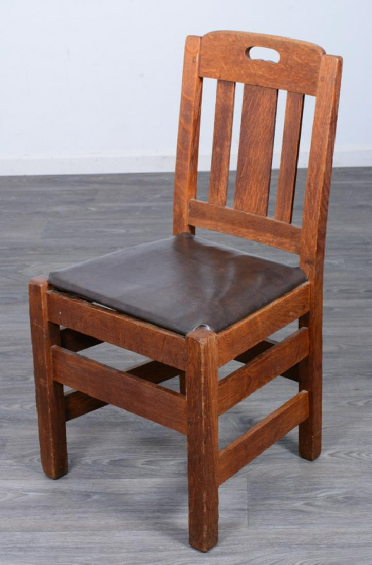 Stickley Bros Oak Side Chair (1 of 9)