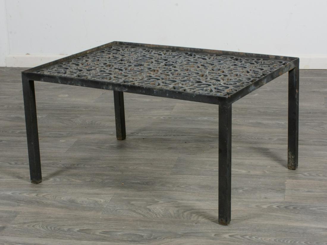 Cast Iron Grate Metal Table (1 of 6)